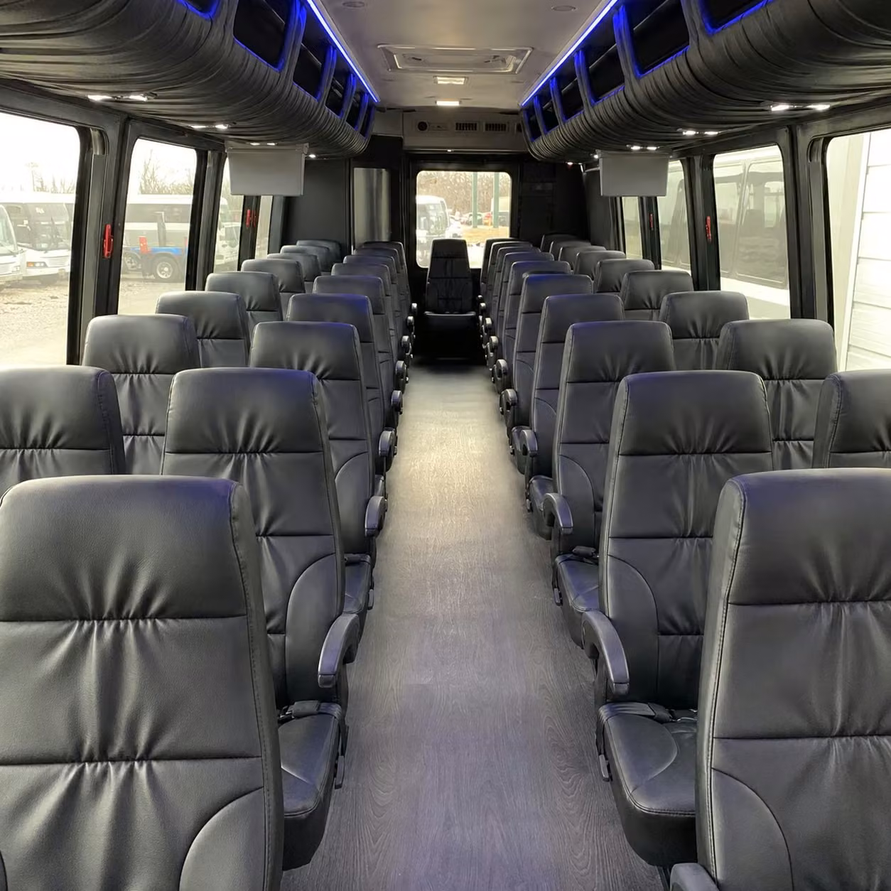 28 passenger minibus inside