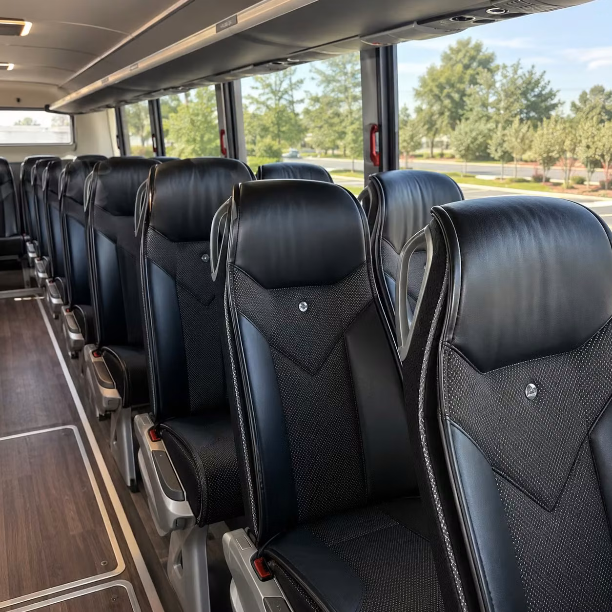 virginia beach charter bus inside